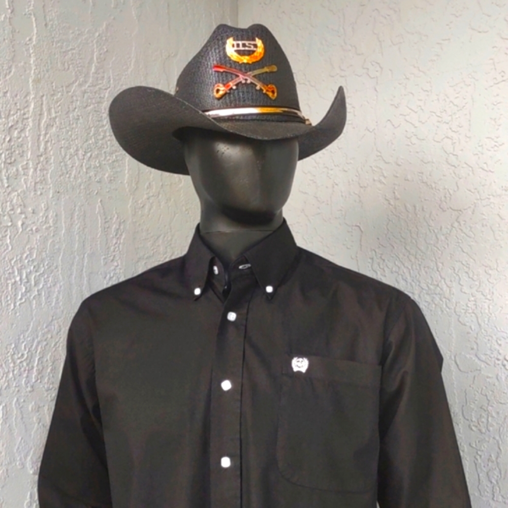 Cinch Solid Pinpoint Cottonwestern Riding Shirt I… - image 6